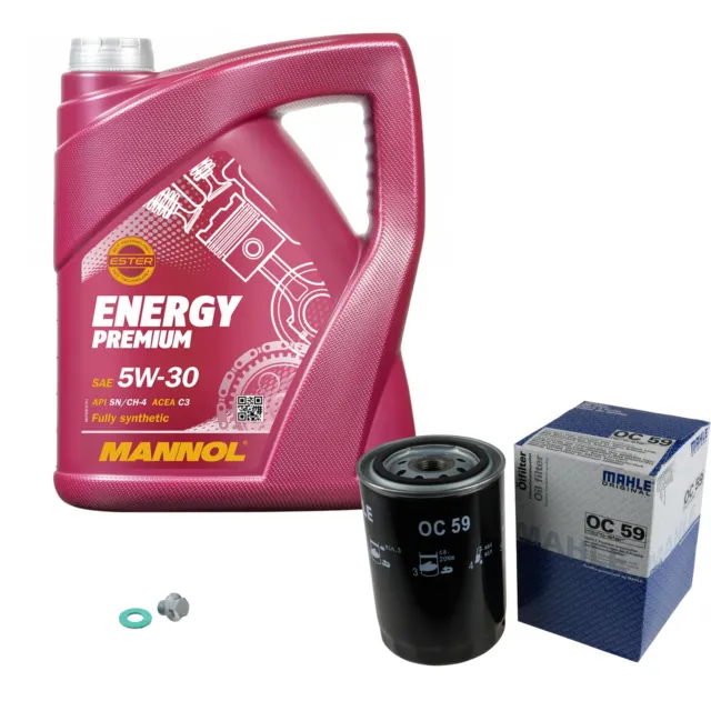 Mahle Controllo Set 5 L mannol 5W-30 Energy Premium per di Toyota Supra