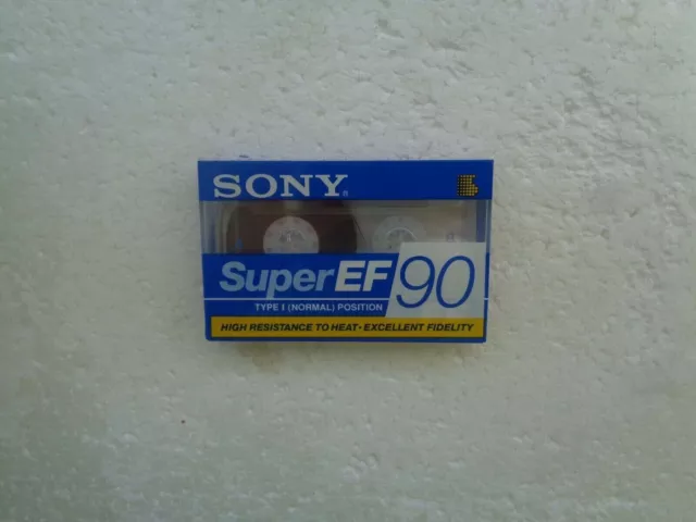 Vintage Audio Cassette SONY Super EF 90 * Rare From Japan 1992 *