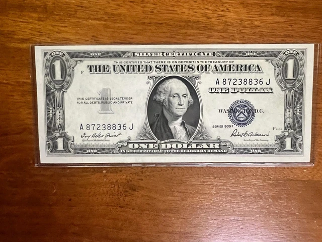 1935F $1 Silver Certificate