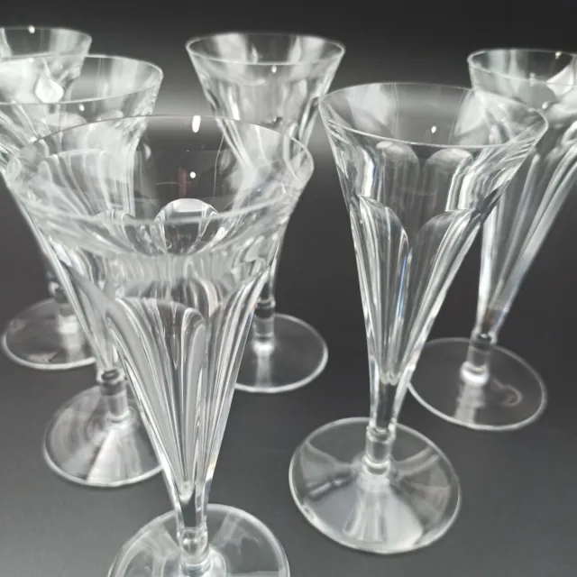 BACCARAT - 6 FLÛTES À CHAMPAGNE EN CRISTAL Modèle style Harcourt ou Talleyrand