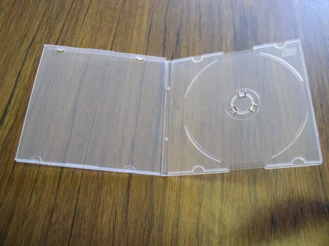200 New 5.2Mm Slim Poly Cd Dvd Case No Sleeve, Super Clear Sf14-Pp5S