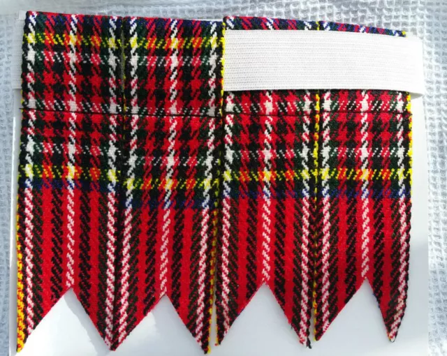Scottish Kilt Hose / Sock Flashes - Royal Stewart