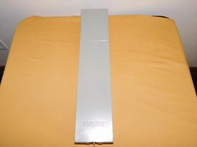 Vintage  21 1/2" X 4 5/8" X 2 5/8" High Mosler Gray Metal Safe Deposit Box