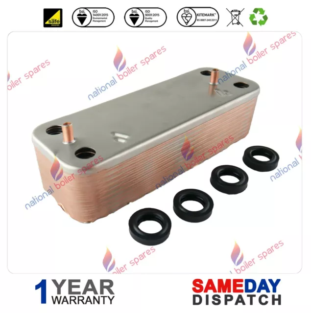 Baxi Combi 80E 80 He 105 He Plate Heat Exchanger 248723 7223558