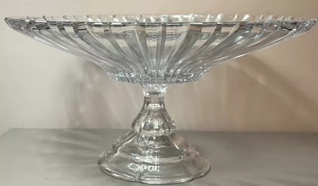 Fifth Avenue LTD Alexandria 14 3/4" Compote Server Crystal Bowl