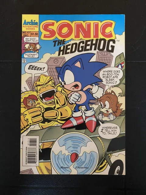 Sonic the Hedgehog #17 Archie Comics 1994 VF-  Adventure Series