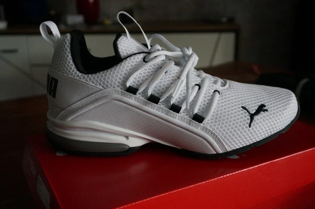 Puma »Axelion Ls« Herren Schuhe Turnschuhe Sneaker Weiss Gr. 42 Neu