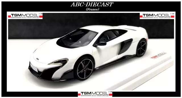 Mc LAREN 675 LT Blanc Silice Nacrée (LHD) - 1:43 TSM 154367