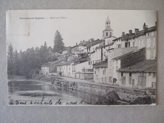 Cpa Varennes In Argon (55) Quai Sur L'aire