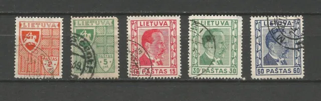 Lithuania Litauen 1936 Mi 408-409 410-412 Sc 296-298-300 Präsident Smetona gest