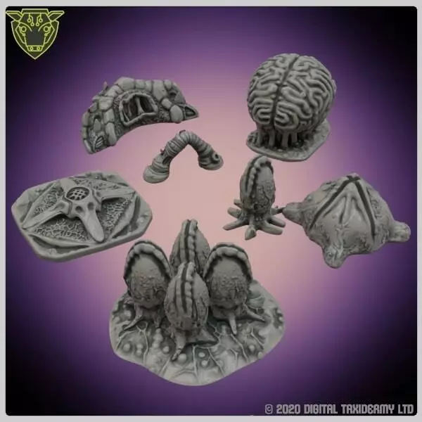 Internal Organ Objective scatter for scifi tabletop game scenery terrain