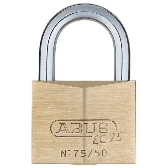 ABUS 75/50 KD Keyed Padlock,1 7/64 in,Square,Gold