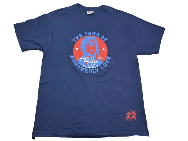 Vintage T Shirt Oasis Black Crowes Tour Brotherly Love Rare USA Britpop Sz L