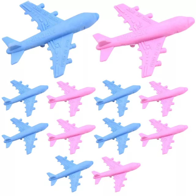 12 Cute Airplane Shaped Puzzle Erasers for Kids Classroom and Parties-IQ