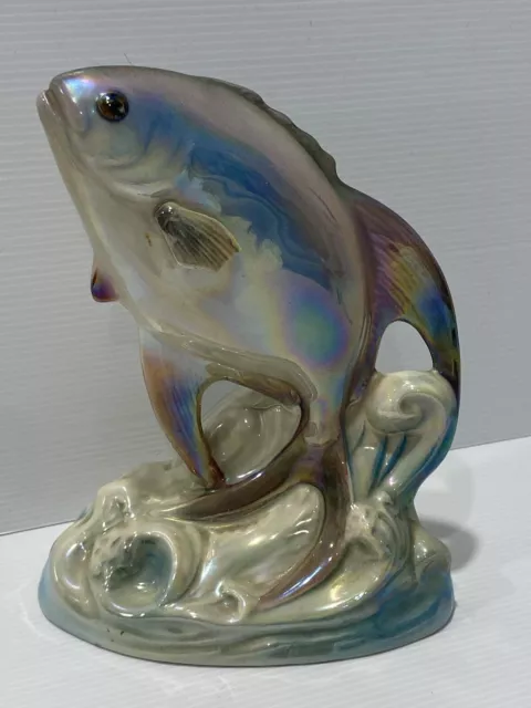 Wembly Ware Lustre Glazed Fish Figurine/Statue Vintage Australia Original Stickr