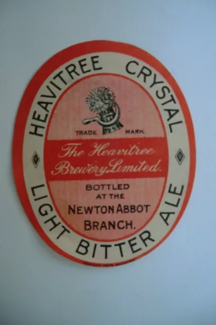 Small Mint Heavitree Exeter Bottled Newton Abbot Brewery Beer Bottle Label
