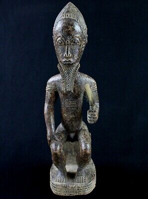 Art African tribal - Fetish Asia Usu Baoulé - Billiards Ball Statue - 40 CMS 2