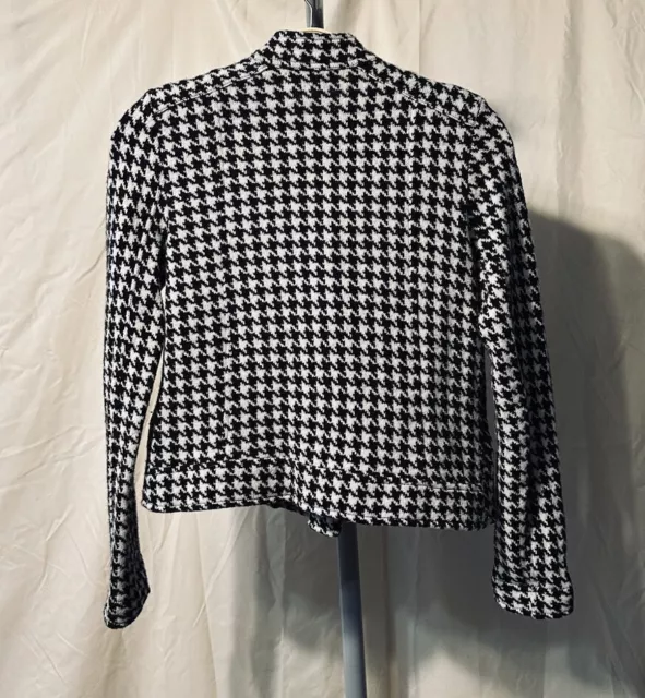 Lauren Ralph Lauren | Wool | Houndstooth | Moto Jacket | Petite M 2