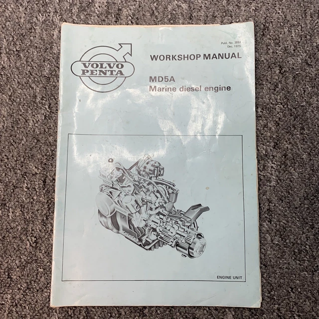 VOLVO PENTA MD5A Marine Diesel Engine Manual Boat sailing Book