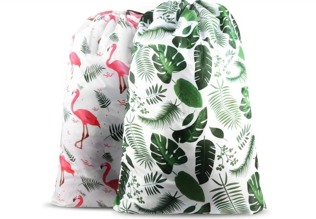 Nidoul 2 Pack XL Laundry Bags Drawstring Closure Dirty Clothes Bag Organizer ...