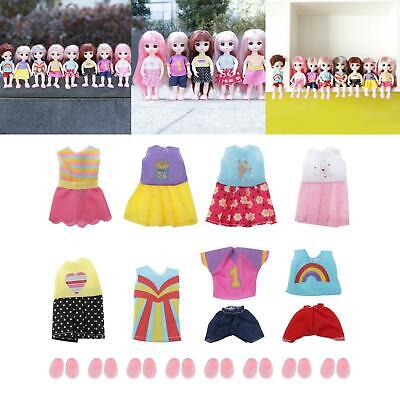 8 set di vestiti per bambole alla moda per abiti quotidiani per bambole da 6