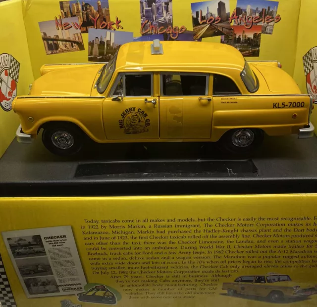 Sunstar 1/18 Scale 1977 NY CITY TAXI “PULP FICTION”  VERY DETAILED