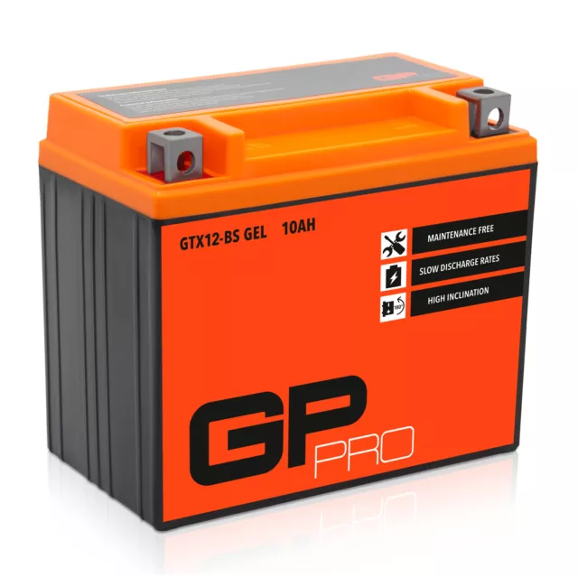 Batterie 12V 12Ah GEL GP-PRO GTX12-BS moto scooter similaire YTX12-BS 51012