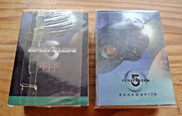 Babylon 5 Season 4 and 5 - Skybox 1998  TWO 81 card base sets, sealed/mint