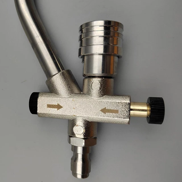 DUAL VALVE FOAM Cannon Dual Spray Gun Stainless Steel Foam Generator