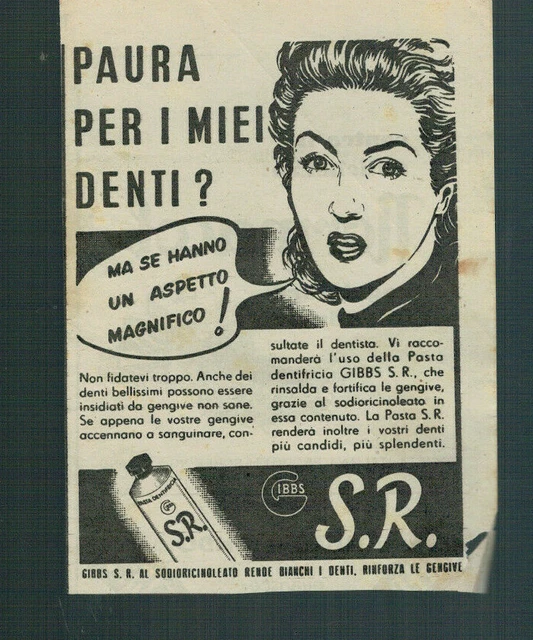 ORIGINAL 1930S VINTAGE Advertising - Gibbs Toothpaste S.r. £1.57 ...