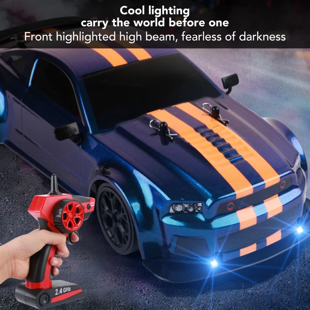 (DUAL BATTERIES)1/14 RC Drift Car Anti Interference 2.4G Remote Control
