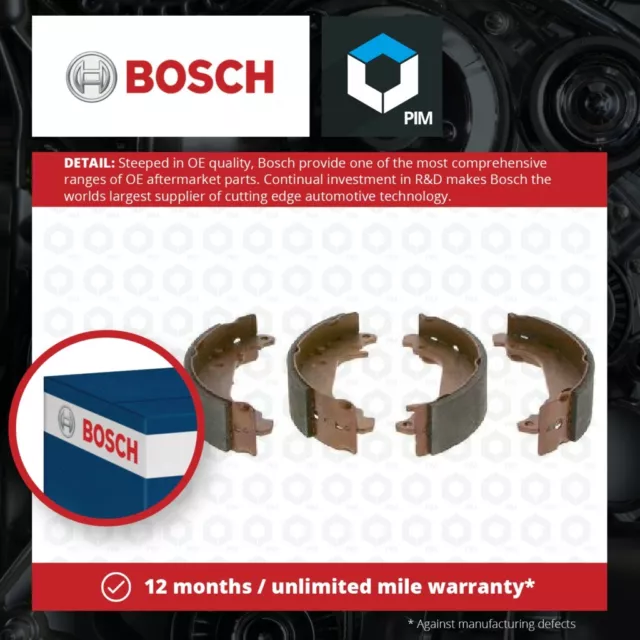 Brake Shoes Set fits RENAULT R5 1.1 1.2 1.4 1.7 86 to 96 Bosch 7701202542 New