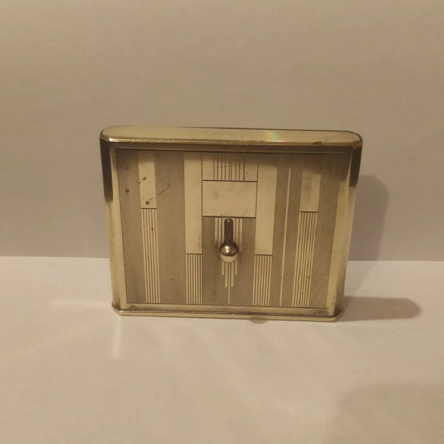 ÉTUI À CIGARETTES Ancien /Style Art Déco /Laiton Doré /Ouverture, Fermeture Auto EUR 90,00 - PicClick FR