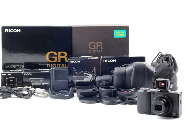 GW-2 GV-1 GH-2 GC-4 Box MINT* Ricoh GR Digital III 3 10.0MP Digital Camera JAPAN