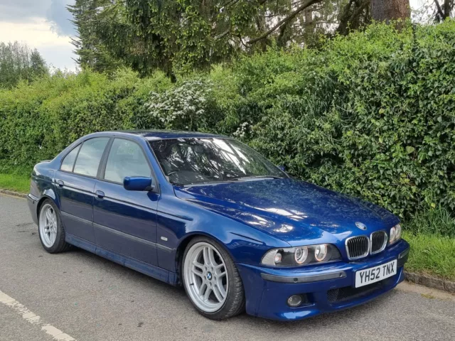 2002 Bmw E39 525D 530D Msport Auto Avus Blue Leathers Low Mileage 19' Alloys Hpi