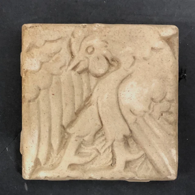 Batchelder Vintage Rooster Tile Bisque California