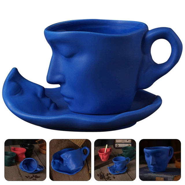 Light Luxury Mug Set Cafe Abstract Art Cappuccino abstract art coffee mug