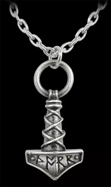 Alchemy Halskette - Thor's Hammer Amulet - Gothic Halsschmuck Anhänger Glück