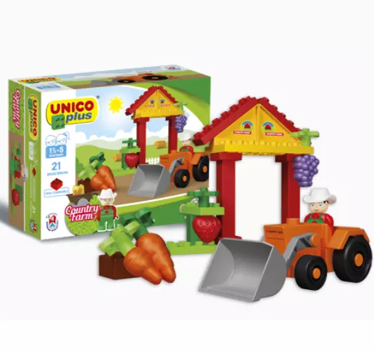 Costruzioni mattoncini compatibili con Lego Duplo 2-5 anni Fattoria trattore