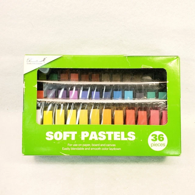 36 piezas Pinceles Pasteles Suaves Colores Suministros de Arte de Tiza Acera Tiza