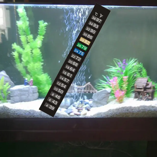 1 x LCD Thermometer Adhesive Sticker Temperature Gauge Aquarium Window Fish Tank