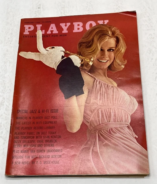 PLAYBOY MAGAZINE FEBRUARY 1964 Mamie Van Doren VARGAS Hi Fi Equipment