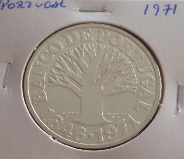 Portugal - 50 escudos - 1971 - Banco de Portugal - plata - sin salida