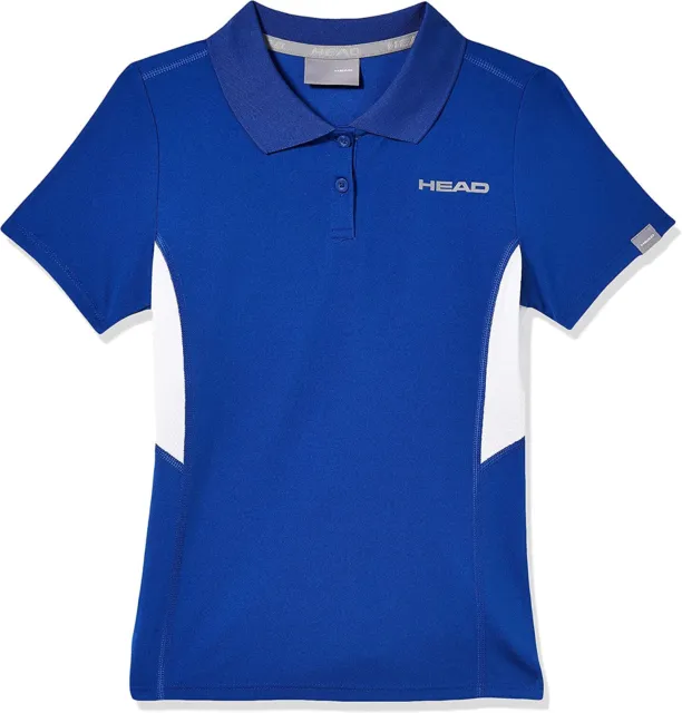 HEAD Ragazza Club Tech Polo Maglia G Tennisbekleidung Maglia T-Shirt Tgl 140 / S