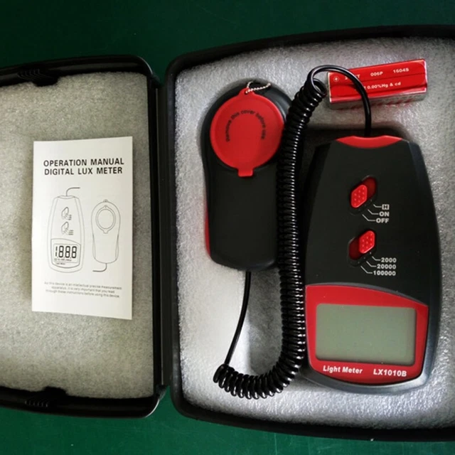 Digital Illuminance Meter Portable Light Meter Scientific Measuring Equipment