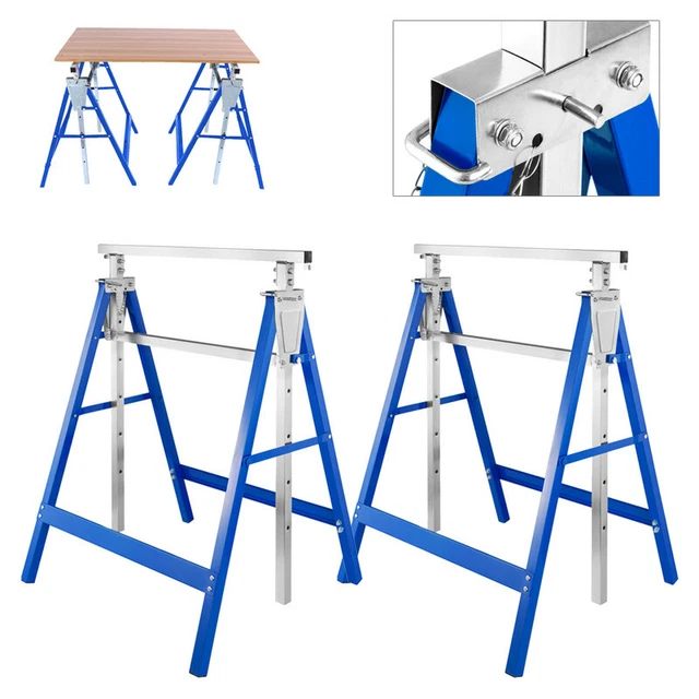 2X caballete bastidor bastidor plegable caballete de trabajo con antideslizante