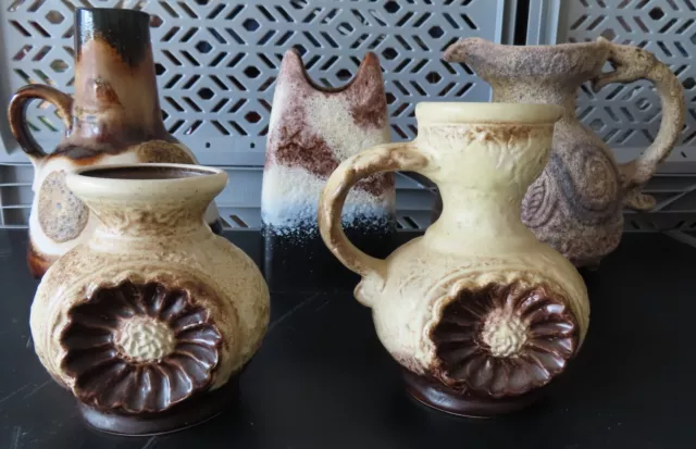 5 Vase alte Westerwald Keramik Marke Dümler & Breiden Höhr-Grenzhausen Vase Krug