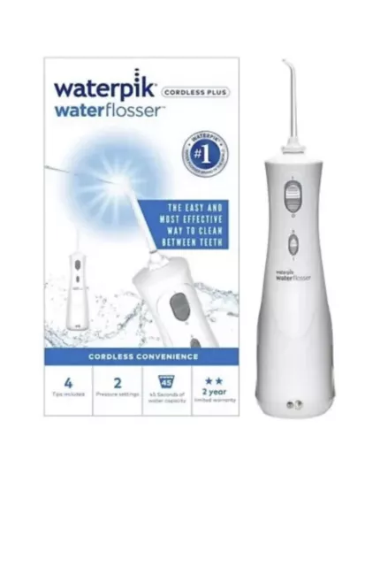 Waterpik Cordless Plus Dental Irrigator / Flosser Water Jet WP450 UK