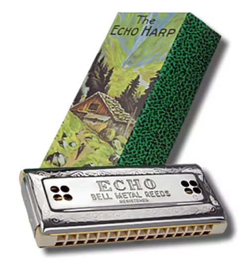 Hohner Echo Harp 2x32 Tremolo Harmonica in the Keys C, G