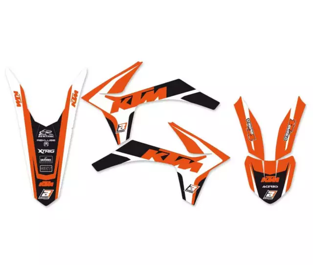 Ktm Sx Sxf-11/12 / Exc Exc-F-12/13- Kit Déco Blackbird Dream Graphic 4 - 2537N